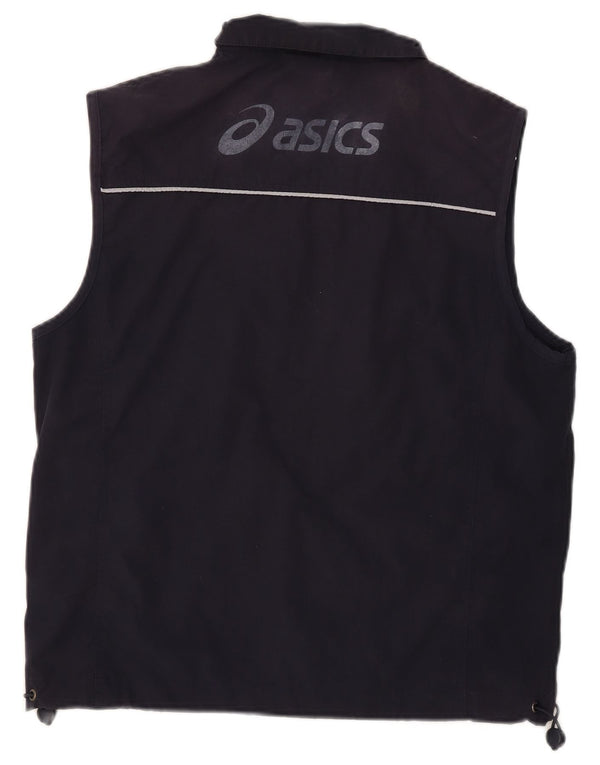 Asics Mens Graphic Utility Gilet UK 38 Médio Azul Marinho Poliéster
