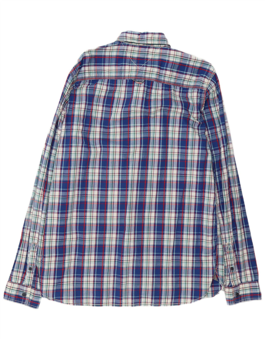 Camisa masculina Tommy Hilfiger 2XL algodão xadrez azul