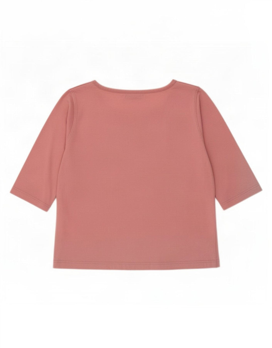 Top feminino Asics manga 3/4 UK 12 algodão rosa médio