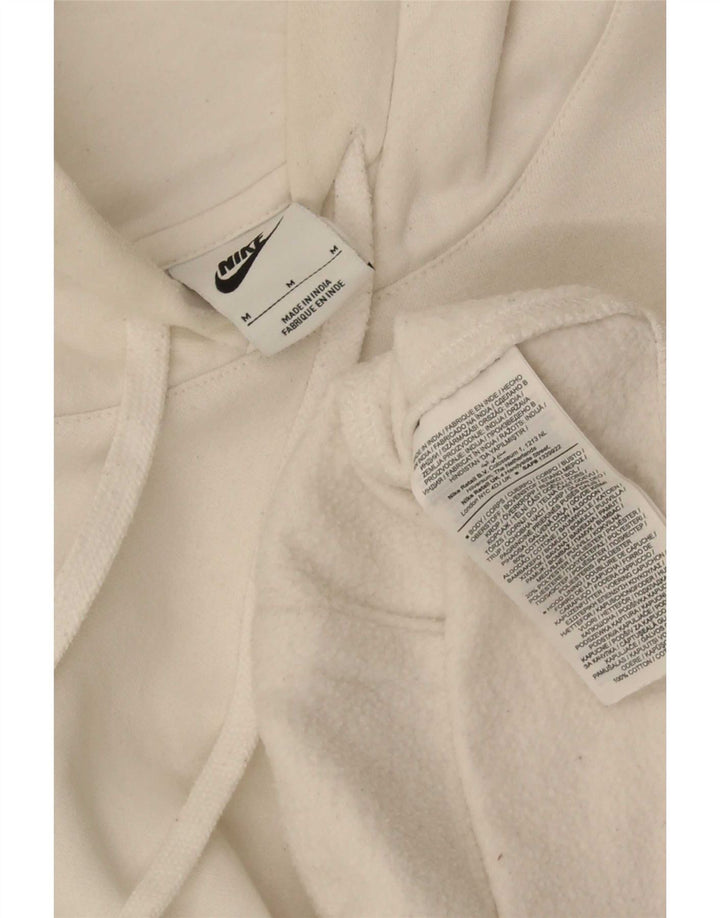Nike Mens Oversized Hoodie Jumper Médio Algodão Branco