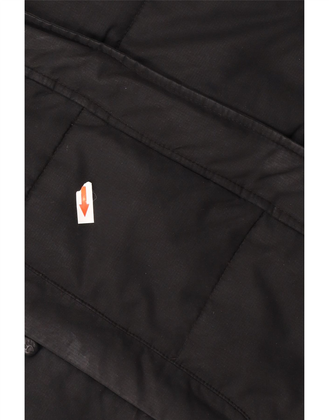Casaco acolchoado com capuz feminino Jack Wolfskin Reino Unido 12/14 poliéster preto médio