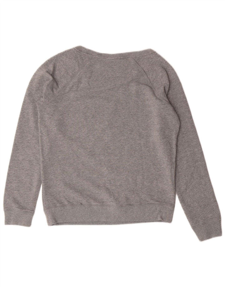 NIKE feminino gráfico moletom jumper UK 14 médio cinza