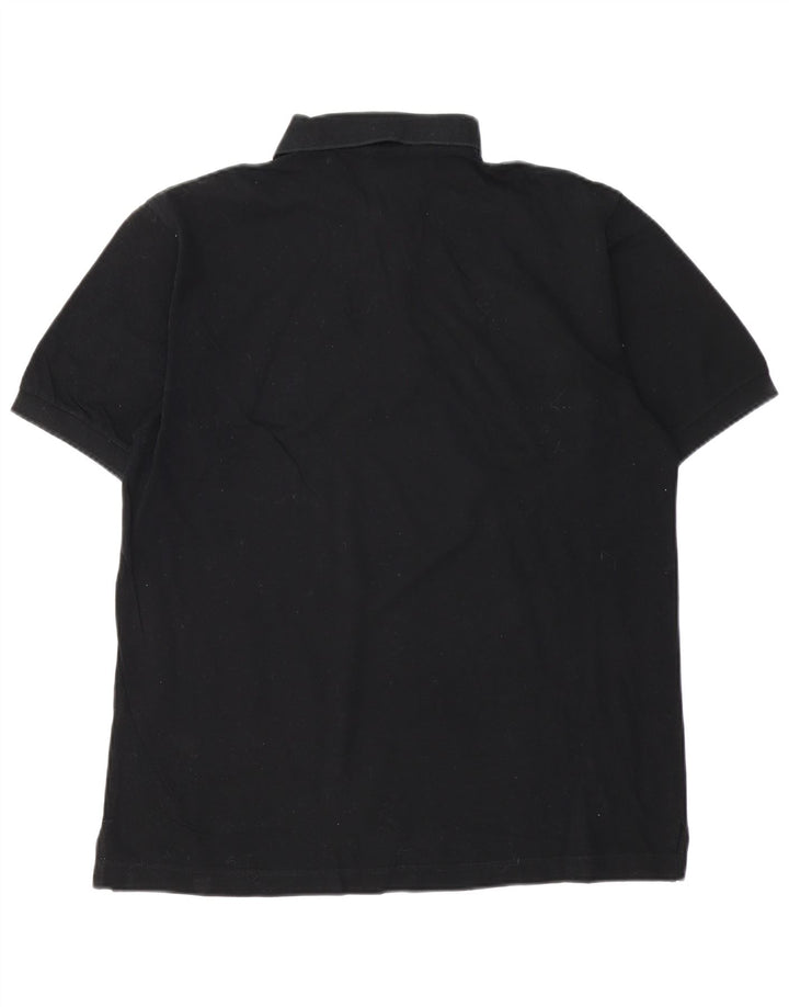 SERGIO TACCHINI Camisa polo masculina grande algodão preto