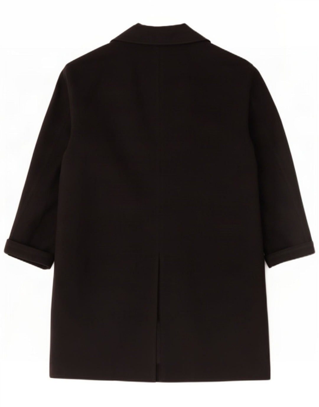 Sobretudo feminino superdimensionado Topshop Reino Unido 14 grande algodão preto