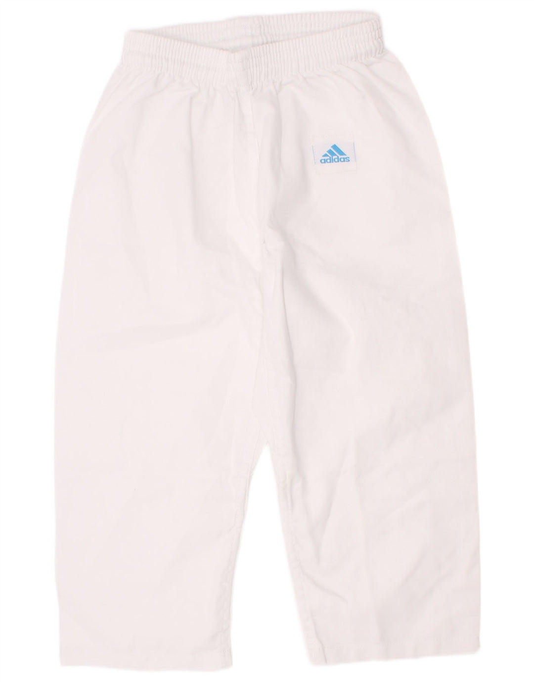 Calças de treino Adidas Boys Crop 7-8 anos branco poliéster