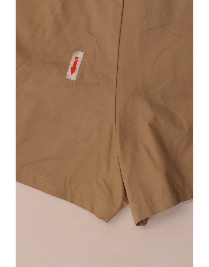 Shorts cargo feminino Zara médio W28 poliéster bege