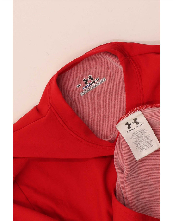 Under Armour Masculino Cold Gear Top Manga Longa Pequeno Nylon Vermelho