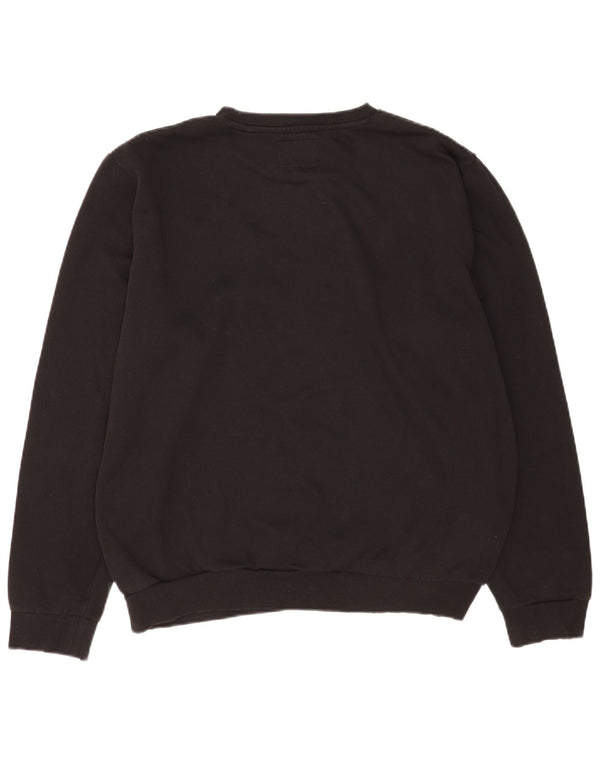 Guess Mens Graphic Moletom Jumper XL Preto Algodão