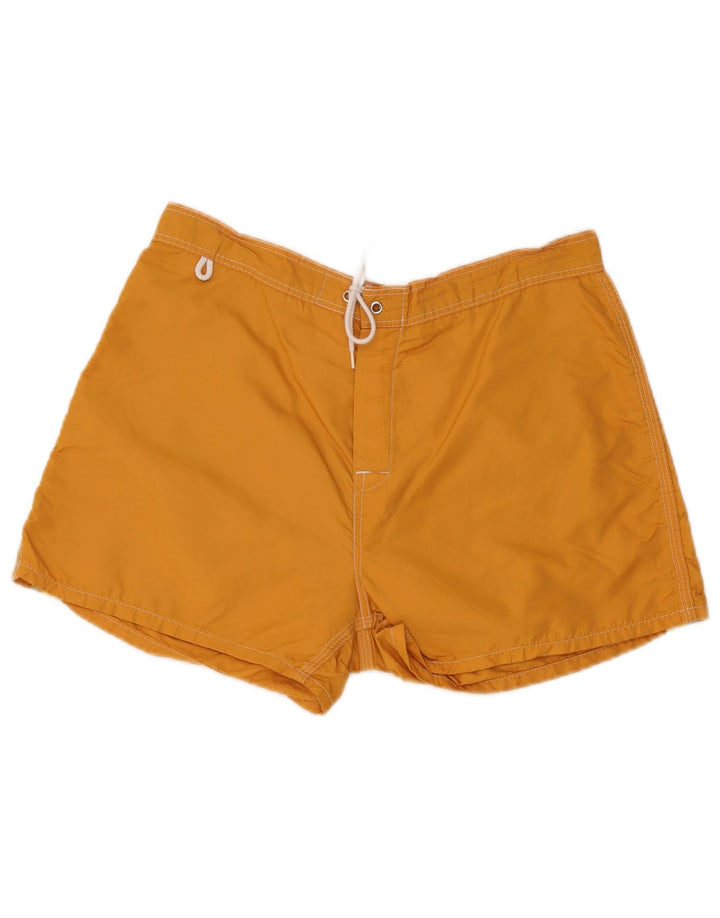 Sundek Mens Natação Shorts Grande Amarelo Colourblock Nylon