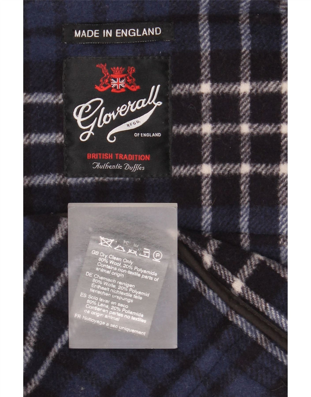 Gloverall Casaco feminino com capuz e lã EU 34 XS azul marinho