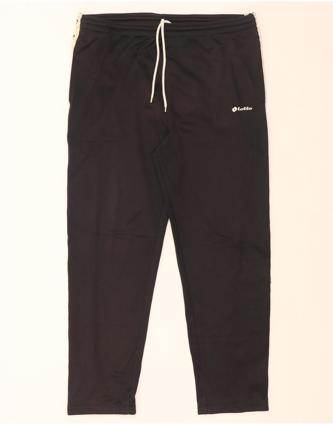 Calça esportiva masculina Lotto com estampa gráfica grande bloco colorido preto