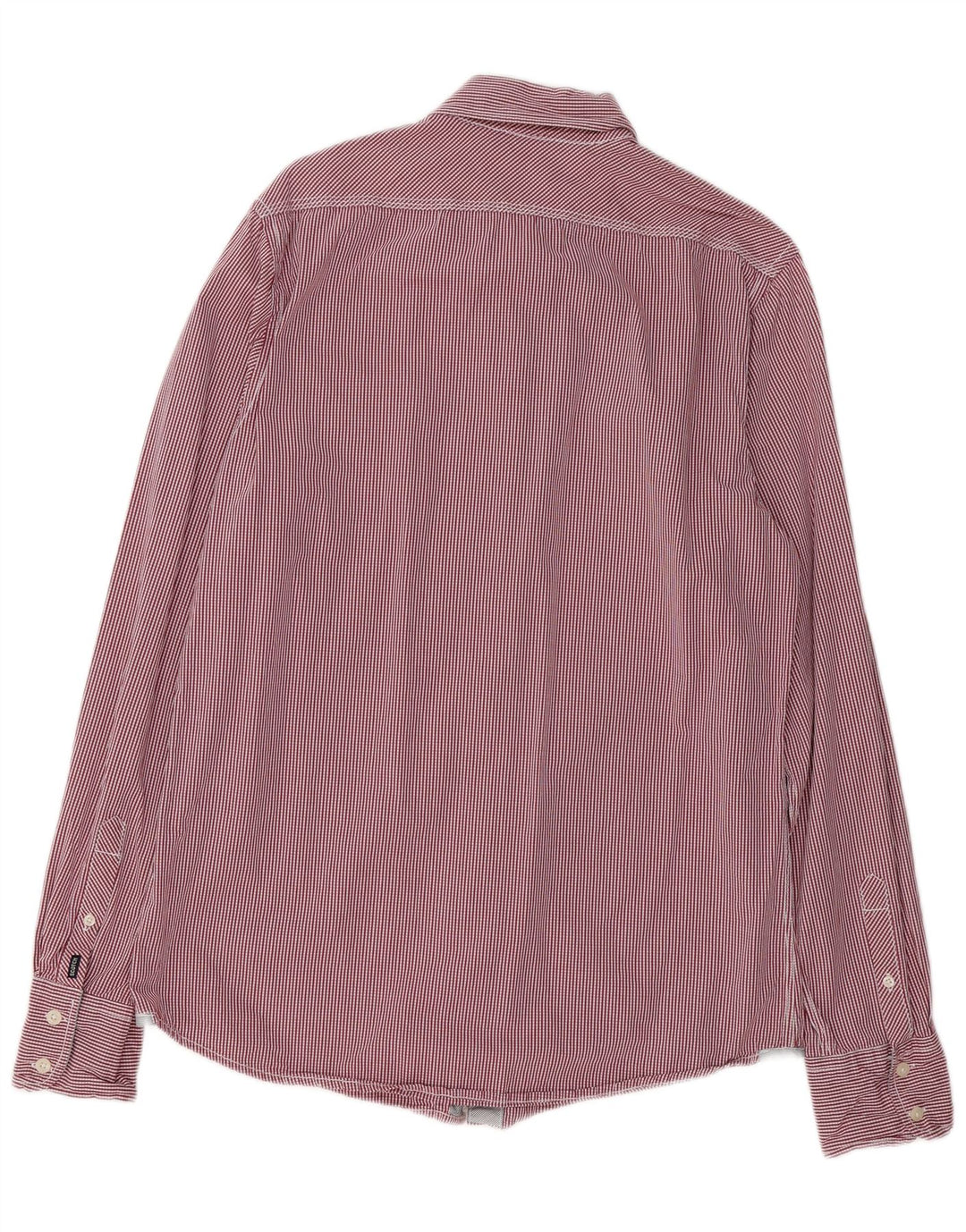 SCOTCH & SODA Camisa masculina grande de algodão xadrez Borgonha