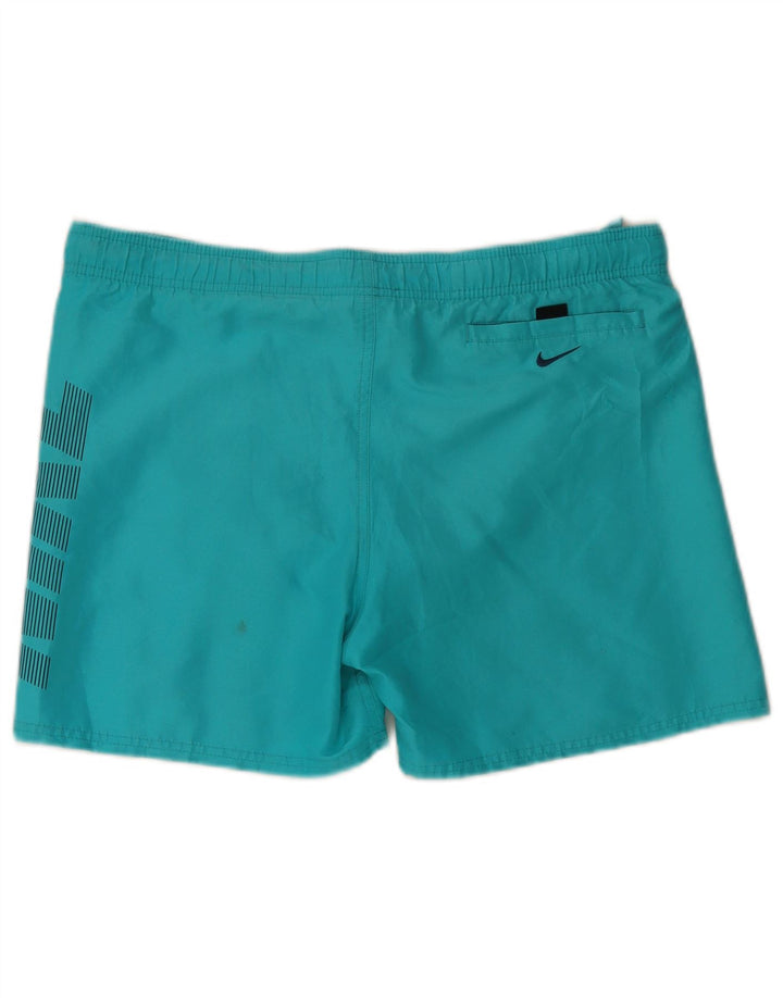 Shorts de natação masculinos Nike Graphic azul médio poliéster