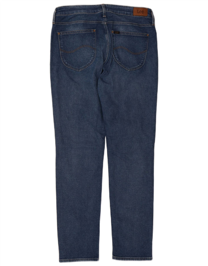 Lee Womens Elly Slim Jeans W31 L28 Azul Algodão Clássico
