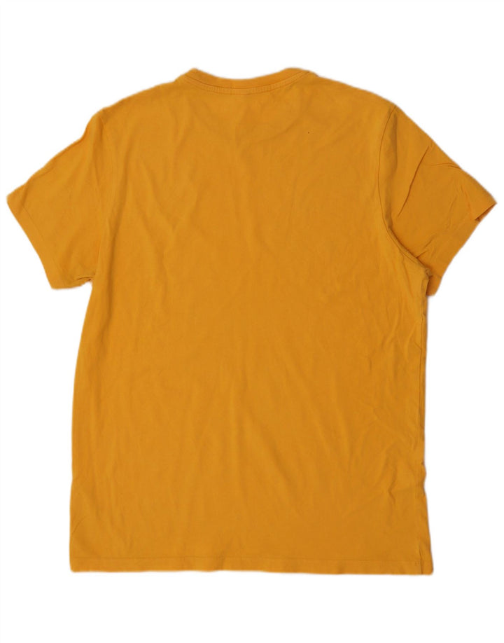 Jack Wills Camiseta masculina grande de algodão amarelo