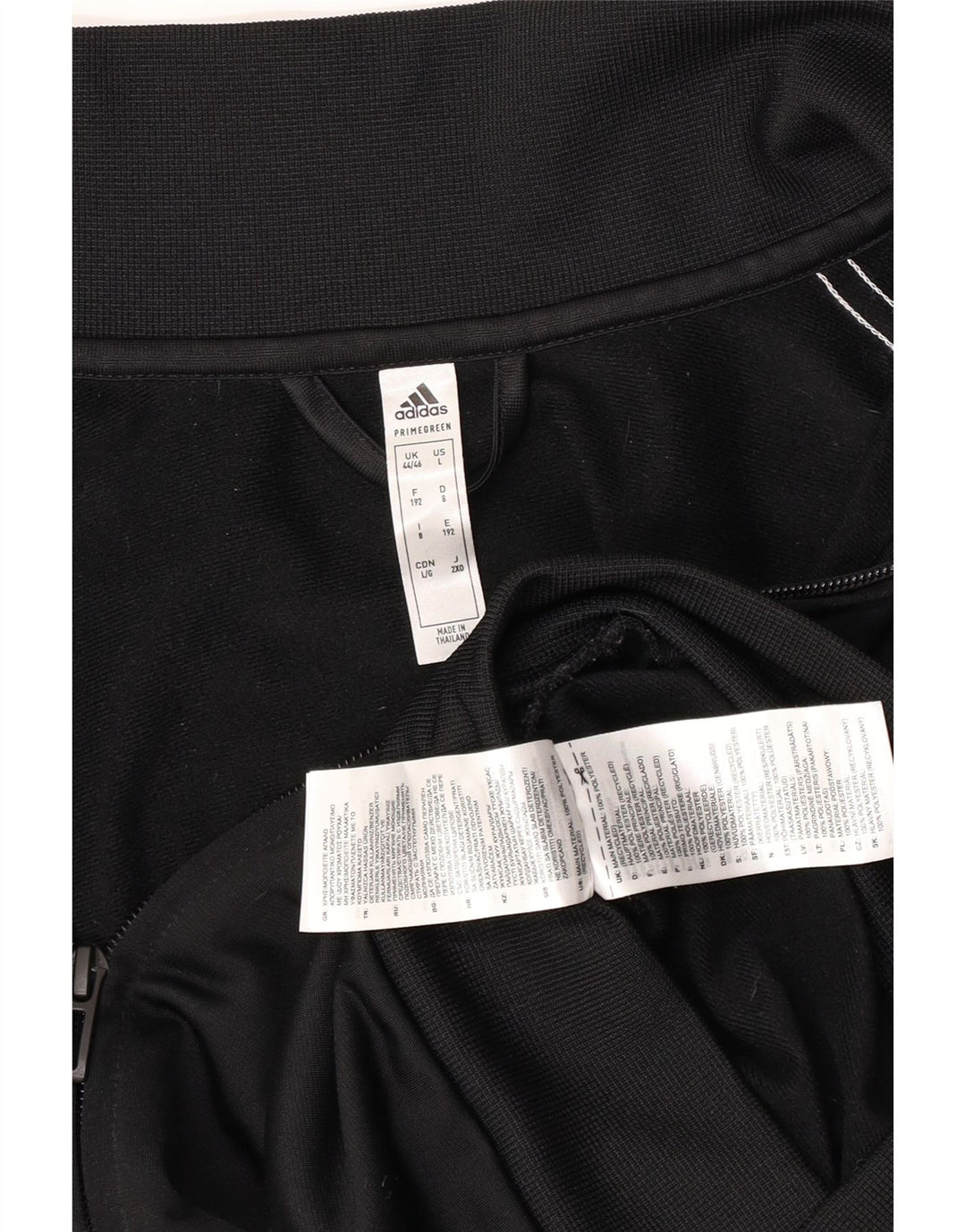 Adidas Mens Tracksuit Top Jacket UK 44/46 Grande Poliéster Preto