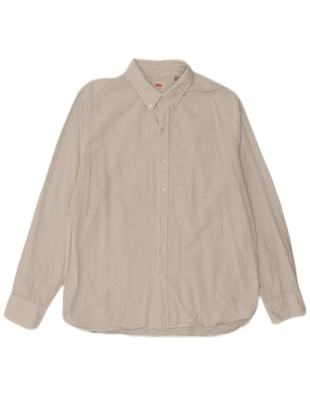 Camisa masculina Levi's grande algodão manchado branco