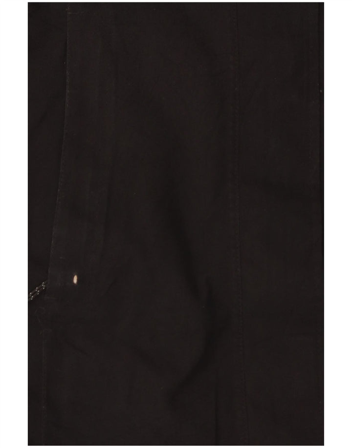 Casaco corta-vento feminino Eddie Bauer com capuz UK 6 XS poliéster preto