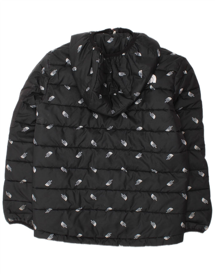 Jaqueta acolchoada com capuz gráfico The North Face Boys 9-10 anos médio preto