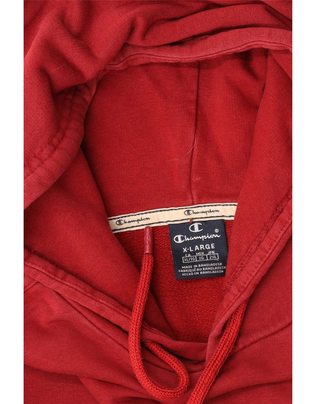 Jumper com capuz gráfico masculino Champion XL vermelho
