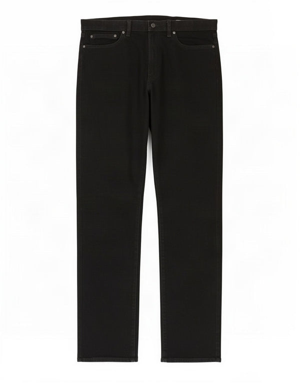 Jeans Marks & Spencer masculino regular fit reto W36 L35 algodão preto