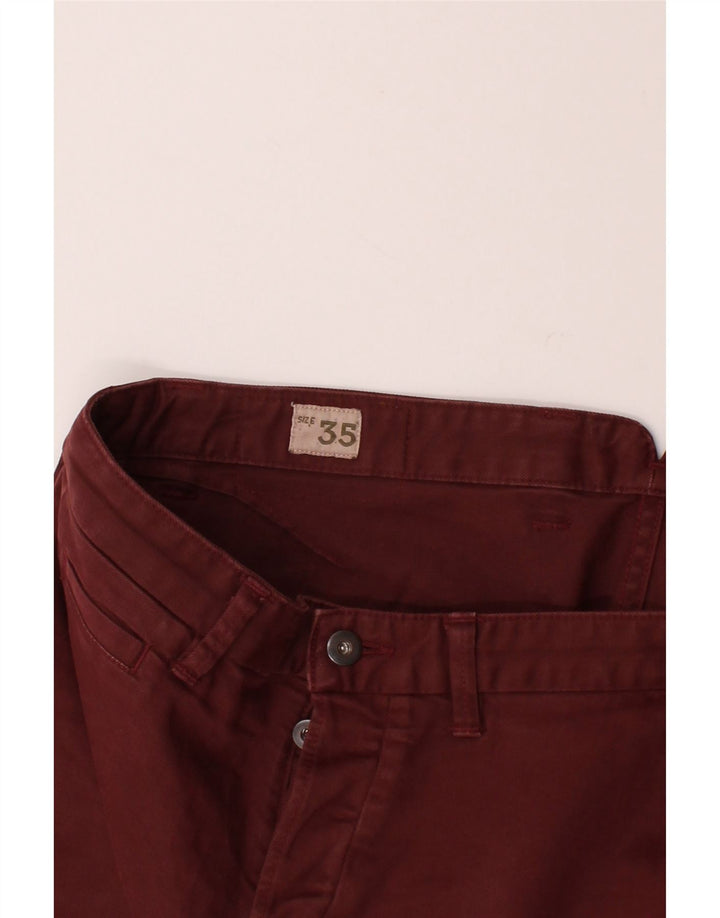 TIMBERLAND Mens Slim Jeans W35 L30 Maroon Cotton Vintage Timberland and Second-Hand Timberland from Messina Hembry 