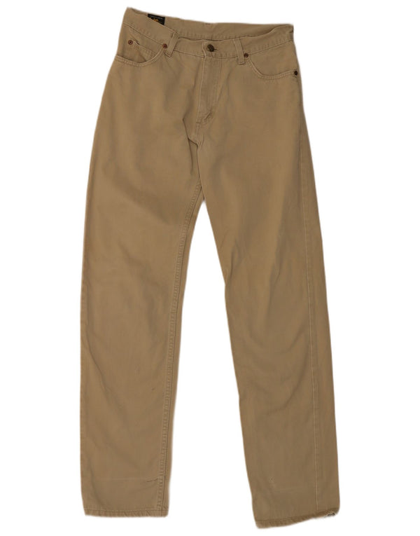 Calça casual reta masculina Lee W30 L32 cáqui