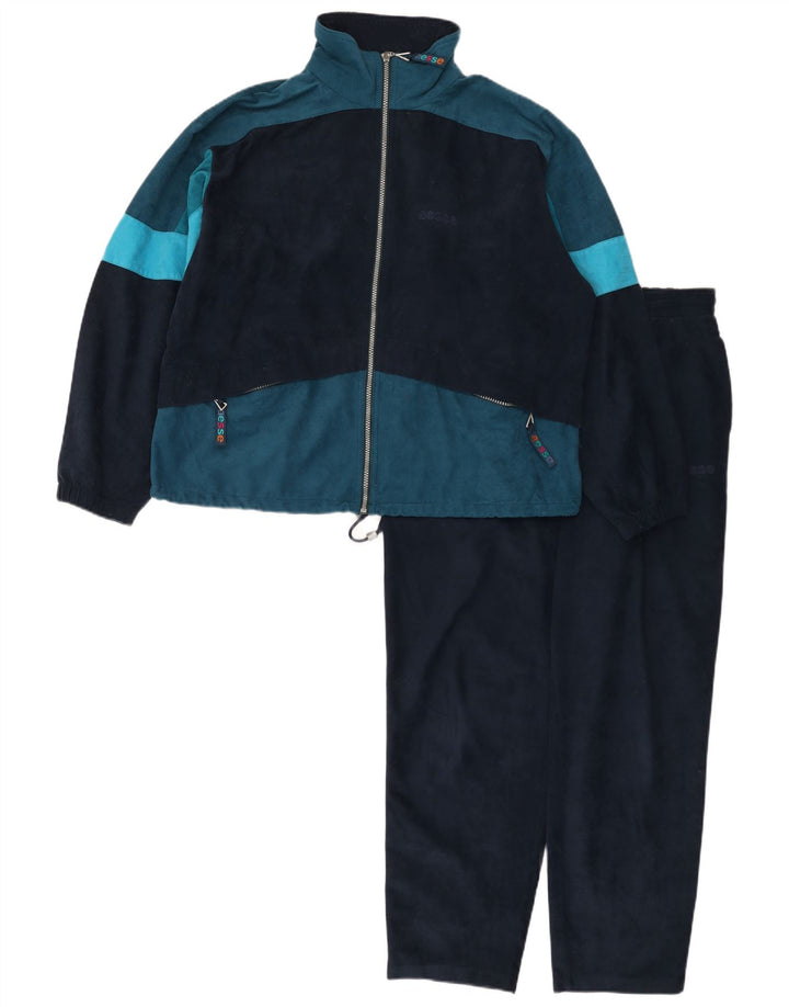 Aesse feminino agasalho completo IT 46 pequeno azul marinho colorblock esportivo