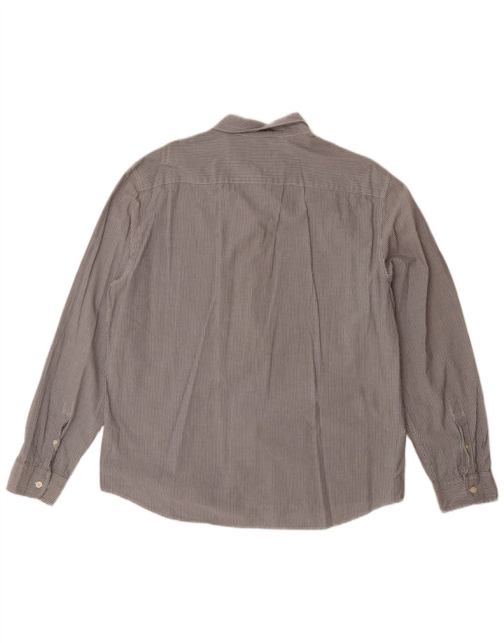 Camisa masculina JACK WILLS Slim Fit XL cinza risca de giz algodão