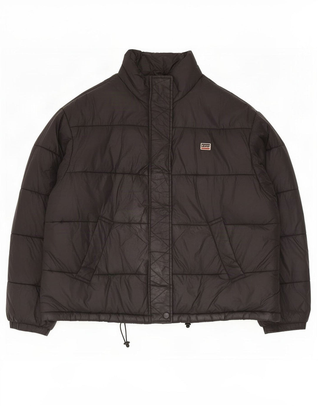 Jaqueta acolchoada masculina Levi's UK 38 poliamida preta média
