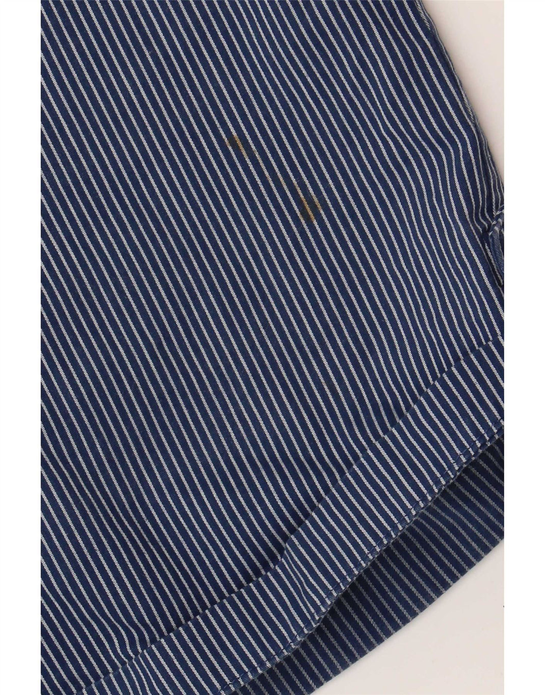Shorts Chino Feminino Marks & Spencer Reino Unido 12 Médio W30 Riscas Azul Marinho
