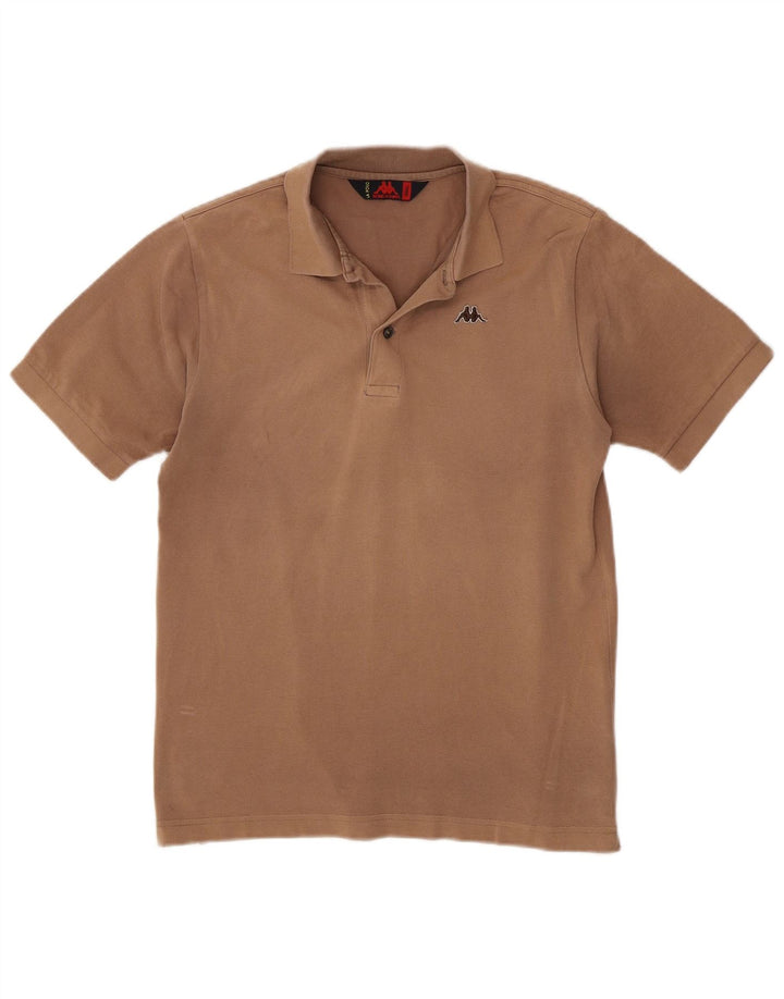 Camisa polo masculina KAPPA pequena marrom