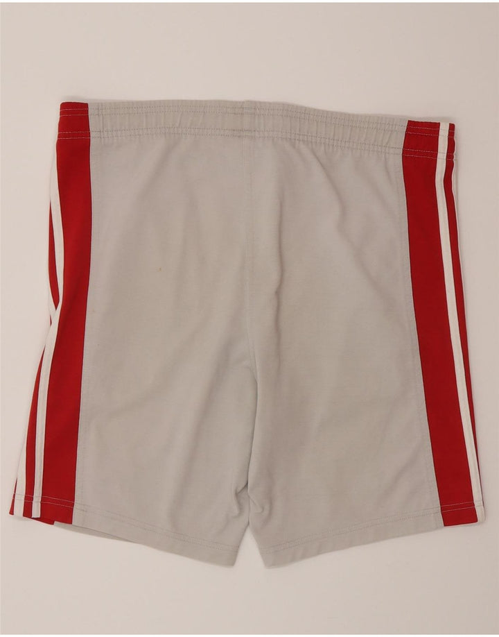 Shorts esportivos masculinos Adidas pequeno algodão cinza