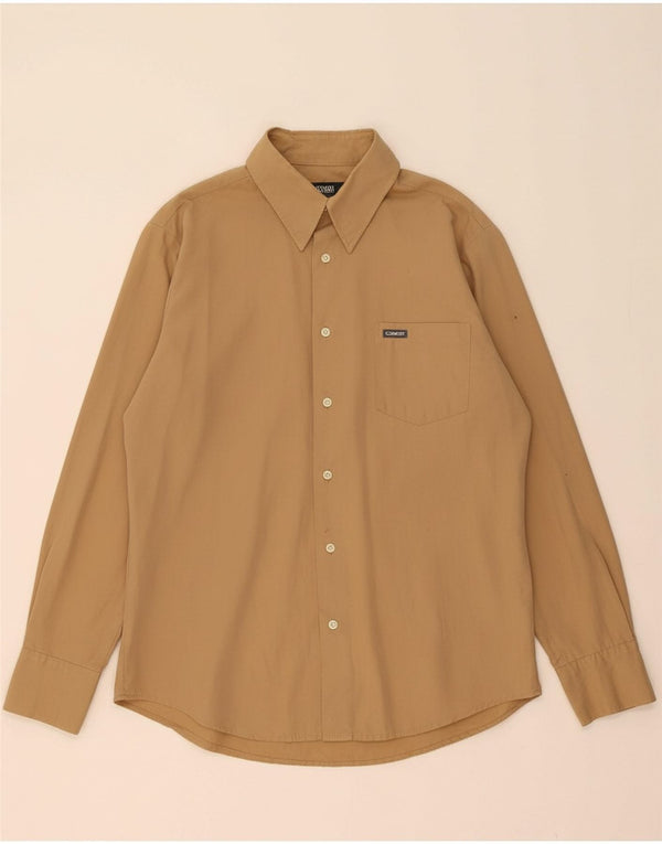Camisa masculina DIESEL algodão bege médio