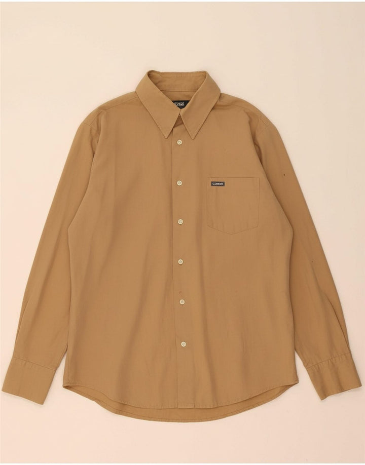 Camisa masculina DIESEL algodão bege médio