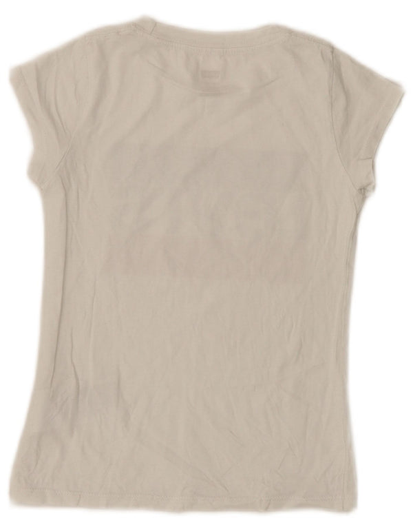 Camiseta Levi's Girls Graphic 7-8 Anos Algodão Branco