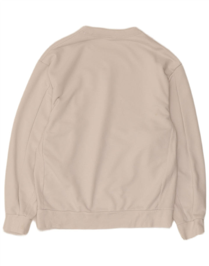 Nike Mens Dri Fit Moletom Jumper Médio Algodão Branco