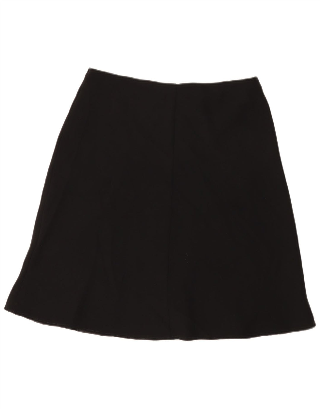 Saia feminina Marks & Spencer UK 14 grande W32 poliéster preto
