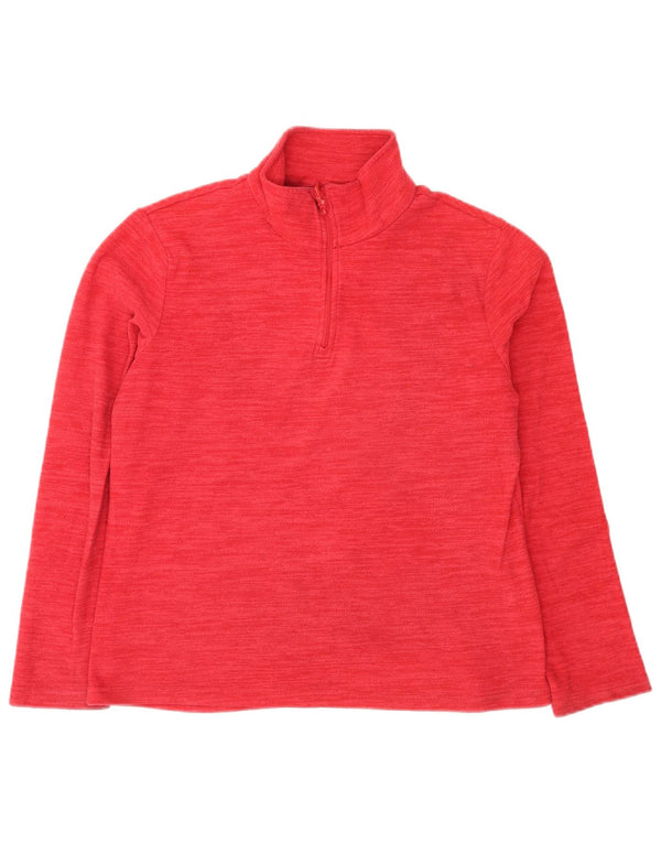 Suéter de lã feminino Mountain Warehouse com zíper e gola UK 12 médio rosa manchado