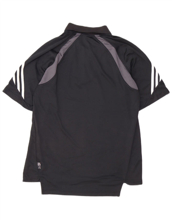 Camisa Polo Adidas Climalite Masculina Grande Poliéster Preto