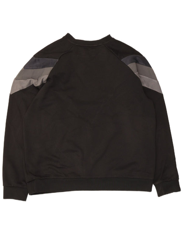 Adidas Mens Moletom Jumper XL Preto Colorblock Poliéster