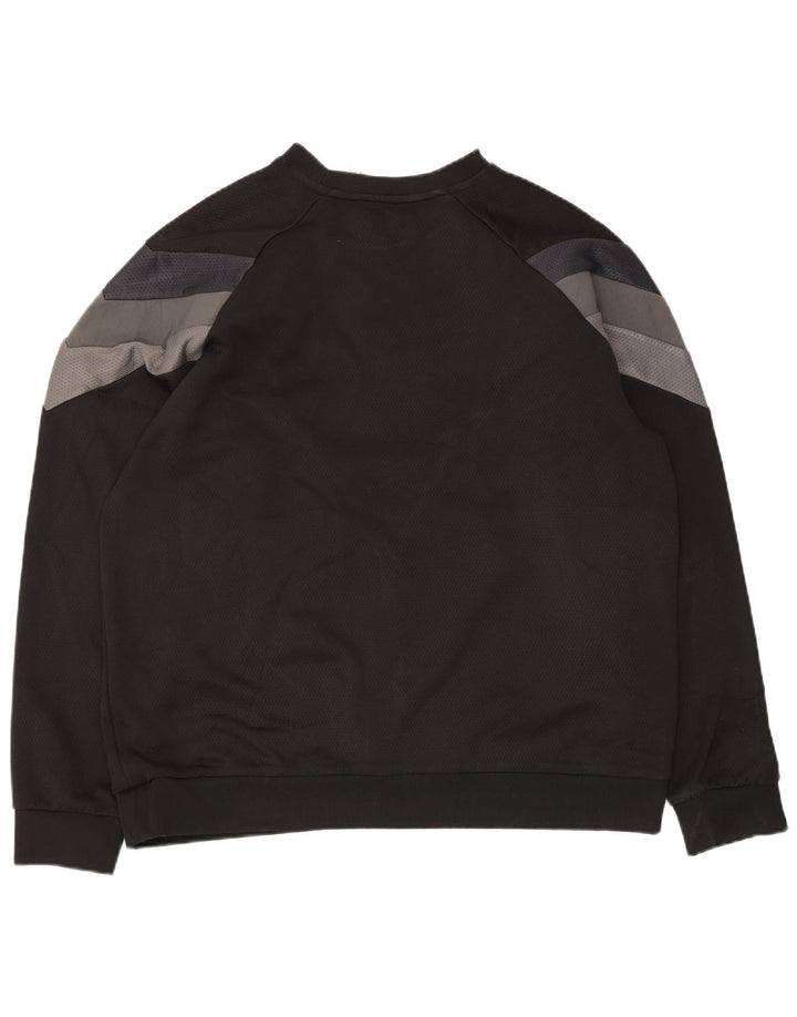 Adidas Mens Moletom Jumper XL Preto Colorblock Poliéster