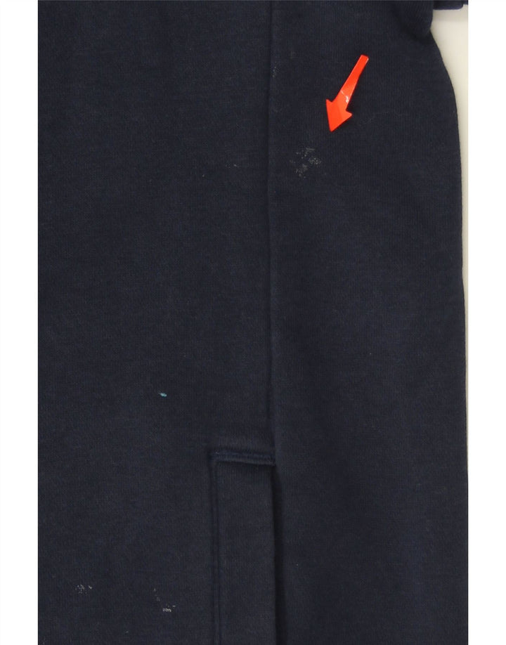 ADIDAS Mens Graphic Zip Hoodie Sweater Medium Navy Blue Cotton Vintage Adidas and Second-Hand Adidas from Messina Hembry 
