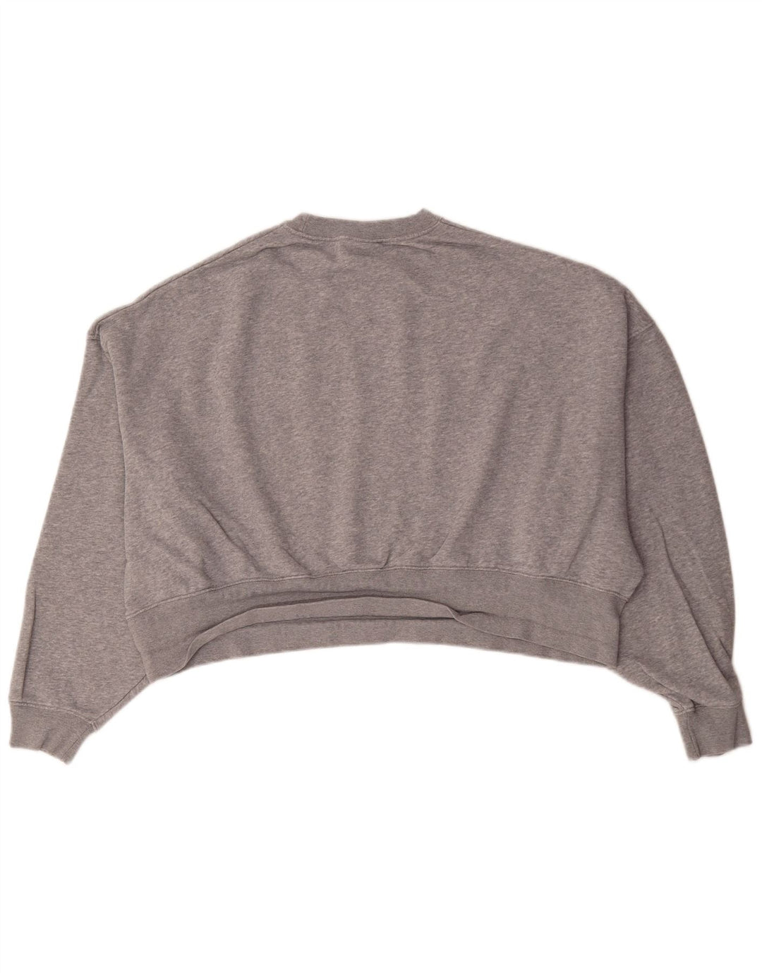 Nike Womens Crop Oversized Moletom Jumper UK 10 Pequeno Cinza Flecked
