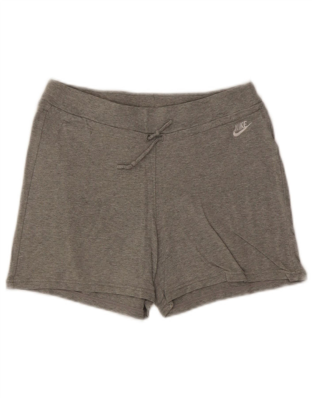 Shorts esportivos femininos NIKE UK 8/10 pequeno cinza algodão