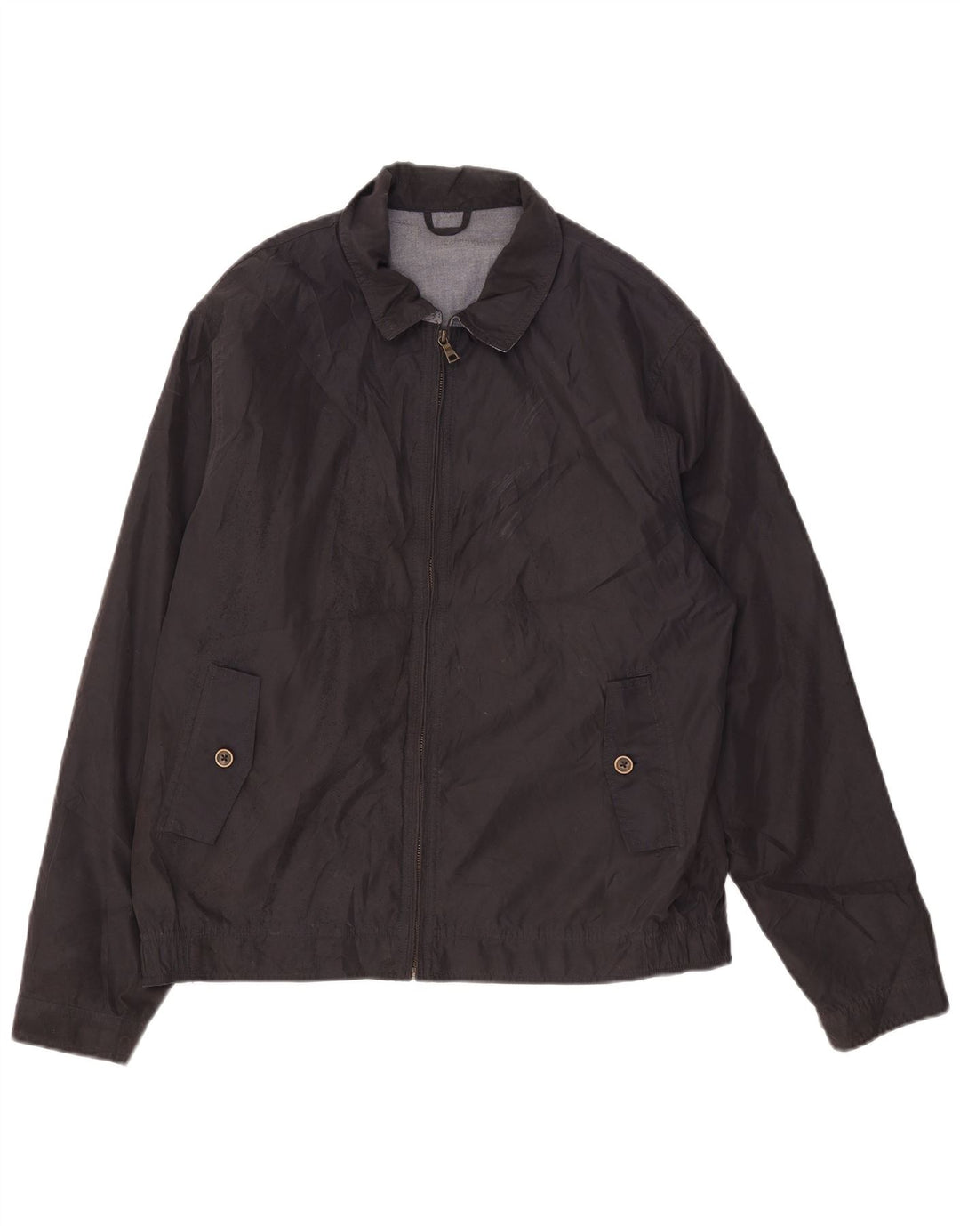 Jaqueta bomber masculina Marks & Spencer Reino Unido 40 grande poliéster azul marinho