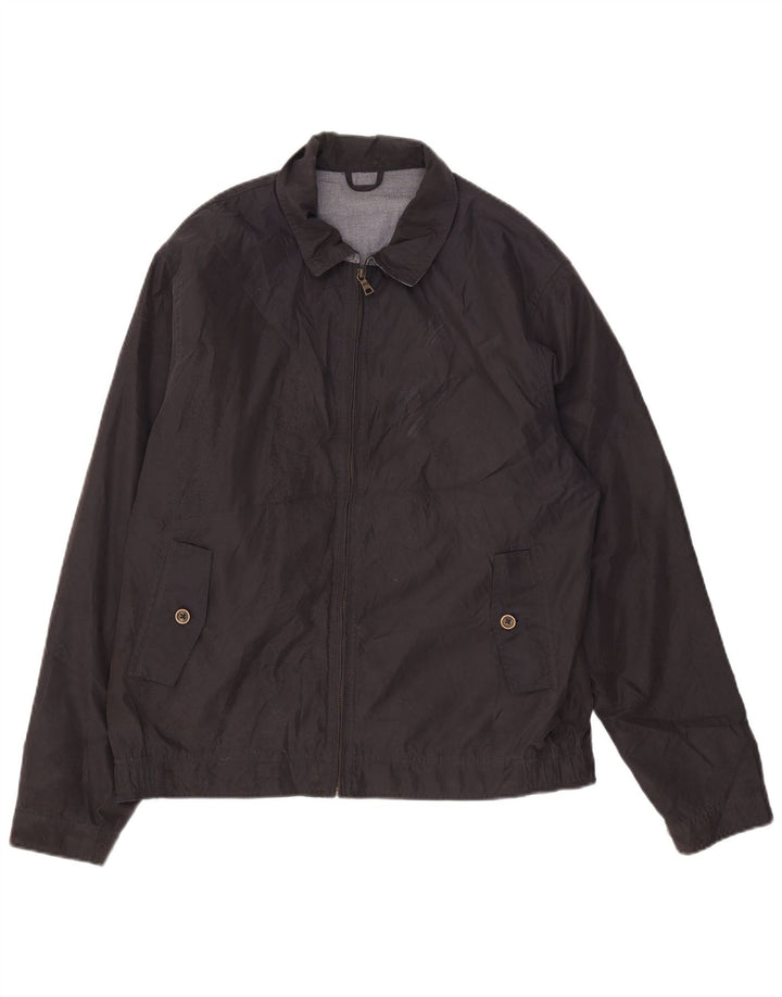 Jaqueta bomber masculina Marks & Spencer Reino Unido 40 grande poliéster azul marinho