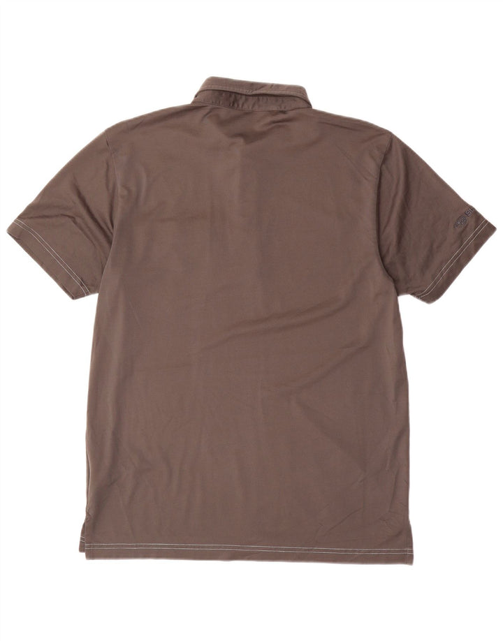 Camisa polo masculina TRAVIS MATHEW algodão cinza médio