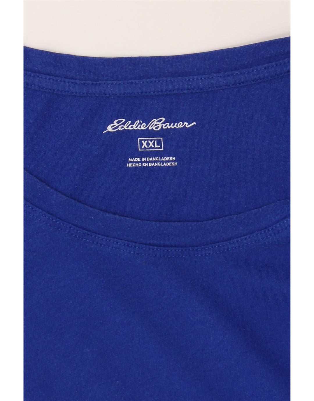 EDDIE BAUER Womens T-Shirt Top UK 20 2XL Blue Cotton Vintage Eddie Bauer and Second-Hand Eddie Bauer from Messina Hembry 