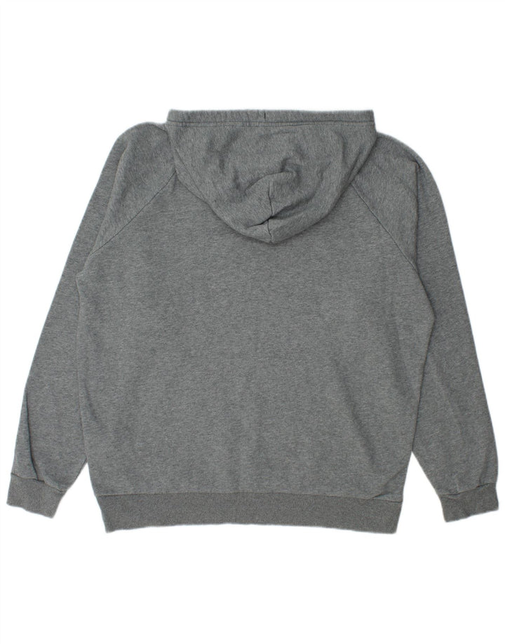Under Armour Masculino moletom com capuz cinza médio algodão manchado